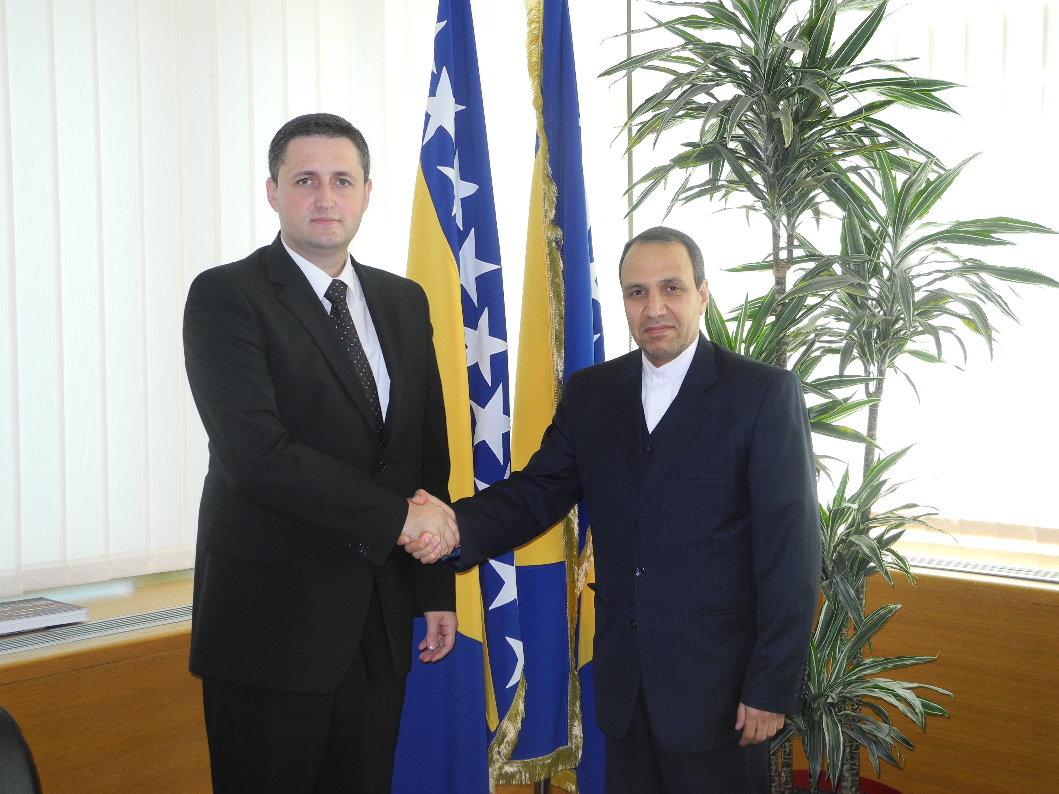 Dr. Denis Bećirović, Speaker of the House of Representatives of the Parliamentary Assembly of BiH met with the Ambassador of Iran to BiH